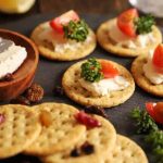 クリームチーズの乗ったカナッペ